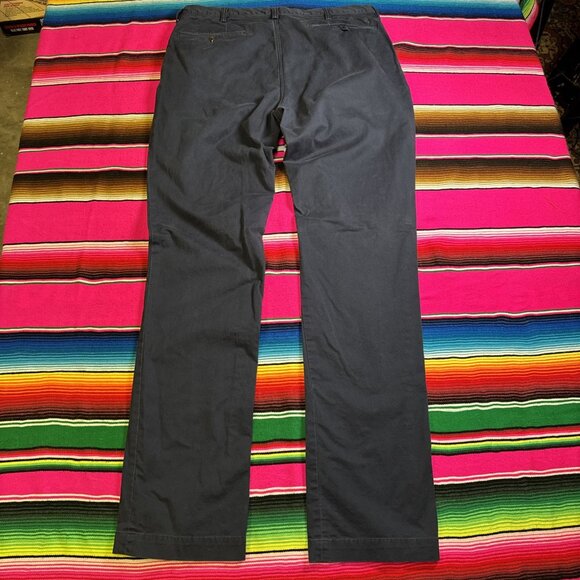 Polo Ralph‎ Lauren Navy Chino Pants Men's 38x38 Tall - Picture 4 of 11